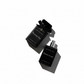 Two black perfume bottles labeled 'Poisoned Vow' and 'Crown of Ash' on a white background.